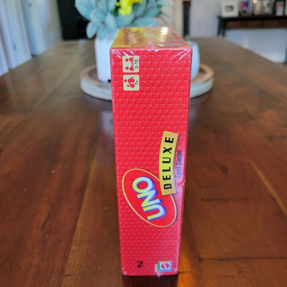 Uno Deluxe Card Game 2007 New Complete Mattel Sealed